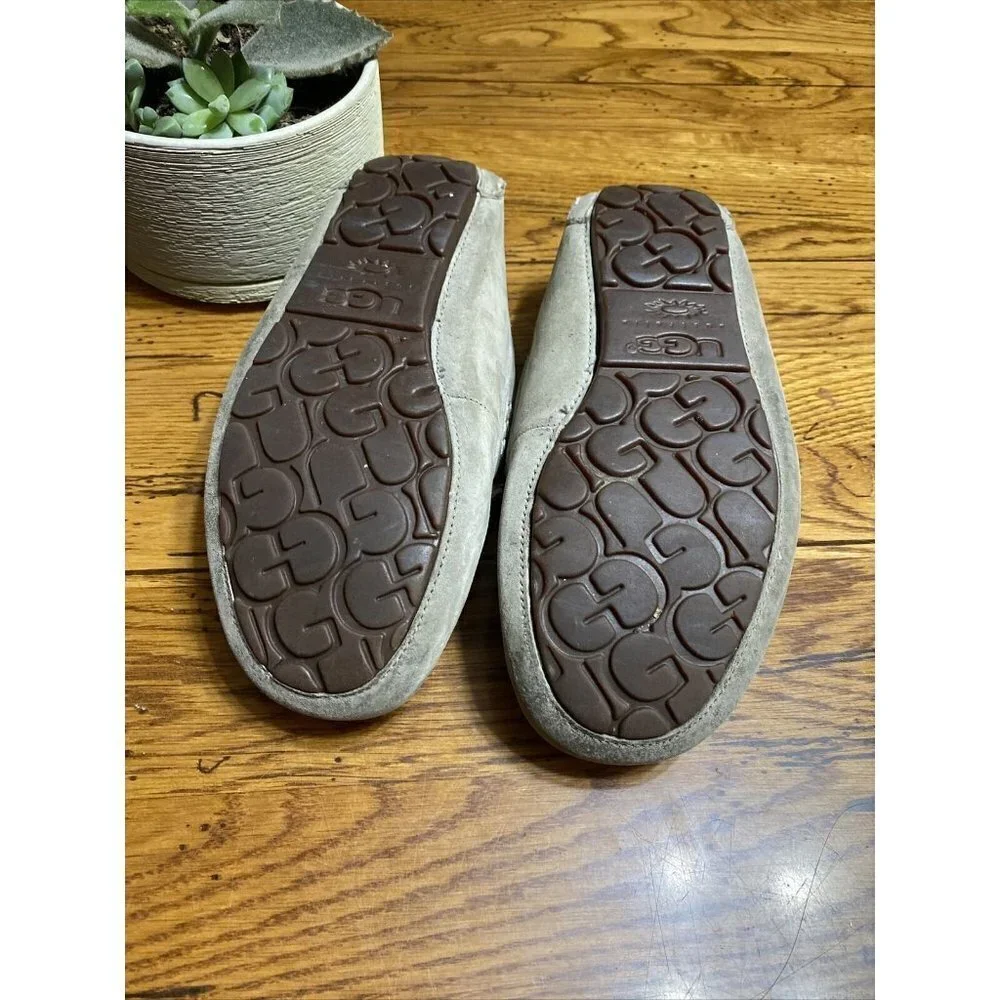 Ugg women's ansley moccasin size US 8 gray suede in great condition